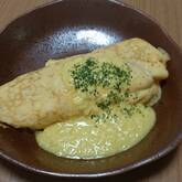 カレーチーズがけオムライス