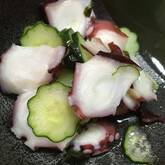 タコとキュウリの酢の物