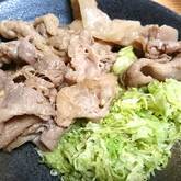 豚の黒糖ショウガ焼き