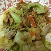 キャベツと豚の炒め物