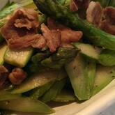 豚とアスパラの中華炒め