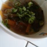 春雨とワカメのヘルシースープ