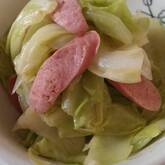 春キャベツとさつま揚げのカレー炒め