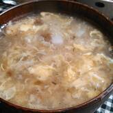 長芋と梅の卵スープ