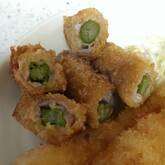 アスパラの肉巻きフライ