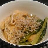 青菜と油揚げのサッと煮