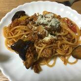 キノコミートボールパスタ