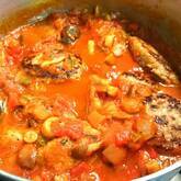 ジューシー！キノコのトマト煮込みハンバーグ