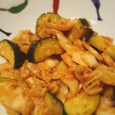 ズッキーニのキムチ炒め