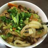 豚肉のカレーうどん