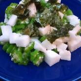 オクラと長芋の磯和え