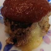 チーズ入りハンバーグ