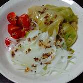 ゆでレタスのアンチョビソース