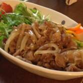 豚肉のオニオンジンジャー焼き