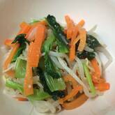 小松菜とニンジンのサッと和え