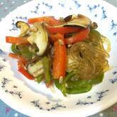 やさしい美味しさ 春雨と豚肉の中華炒め by保田 美幸さん