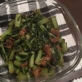 青菜と油揚げのゴマ和え