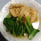 がんもどきと青菜の煮物