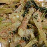 チンゲンサイのゴマ酢和え