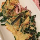 イカとニラのチヂミ