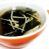 エノキとワカメのスープ