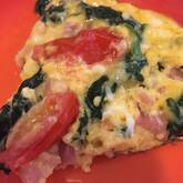 トマトとホウレン草のスパニッシュオムレツ