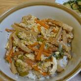 玉ネギの卵とじ