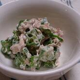 オクラとツナのレモンマヨネーズ和え