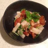 干し柿と大根の酢の物