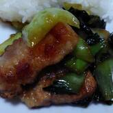 タケノコと豚の甘辛炒め