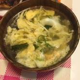 卵がふわとろ！わかめの簡単スープ