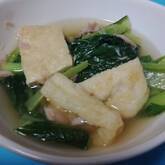 油揚げと小松菜の炒め煮