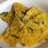 ニラとモヤシの卵焼き