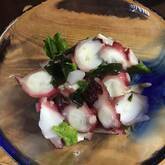 タコとワカメの酢の物