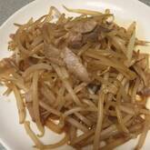 モヤシと豚のソース炒め