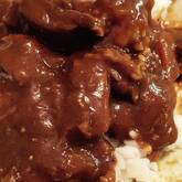 新玉ネギの牛すじカレー