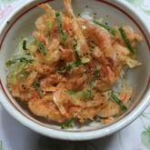 サヤインゲンと干し桜エビのプチ天ぷら