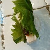 長芋の梅肉大葉巻き