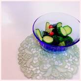 キュウリのゴマ油和え