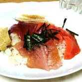 お刺身寿司夕食