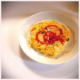 トマトとホウレン草のスパニッシュオムレツ