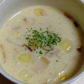 サツマイモと大豆のミルクスープ