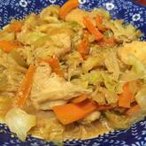 鶏むね肉のピリ辛みそ炒め