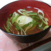 温泉卵のお吸い物