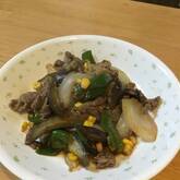 牛肉と野菜のオイスター炒め