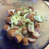 キャベツとウインナーのサラダ