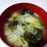 白菜の白みそ汁