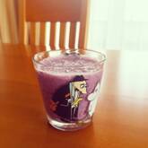 バナナとブルーベリーのヨーグルトスムージー