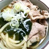 ポークネギうどん
