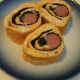 卵のウインナー巻き